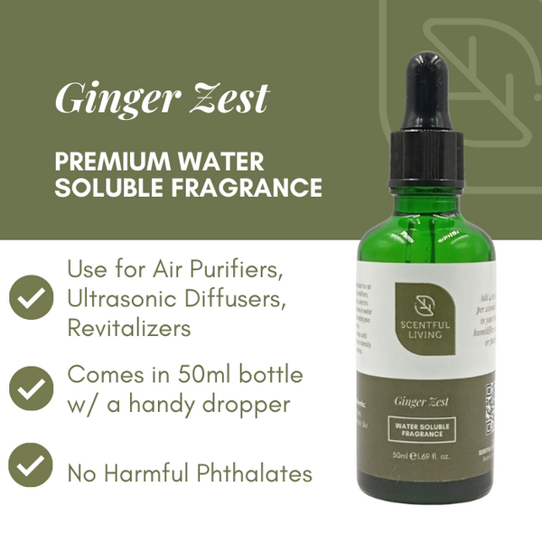 Water Soluble Room Fragrance - Ginger Zest