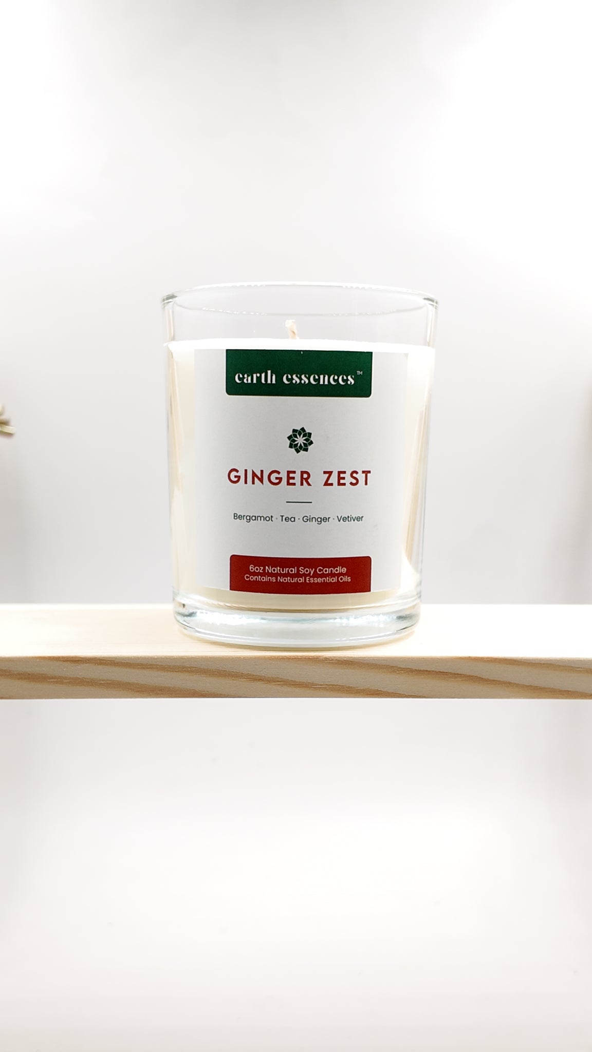 Candle Ginger Zest Earth essences