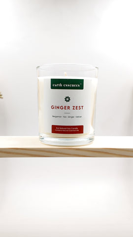 Candle Ginger Zest Earth essences