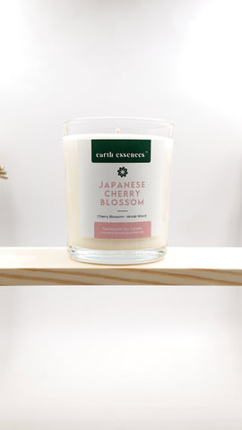6oz Scented Candle Japanese Cherry Blossom  Earth essences