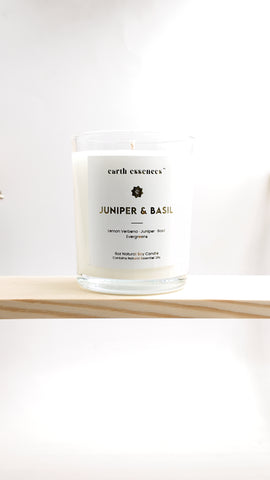 Juniper & Basil Candle Earth essences