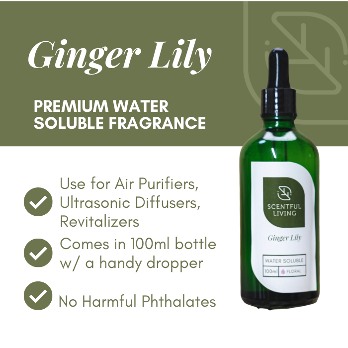 Water Soluble Room Fragrance - Ginger Lily