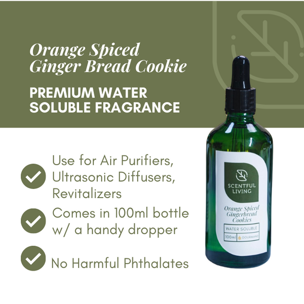 Water Soluble Room Fragrance - Orange Spiced Gingerbread Cookies 🐾